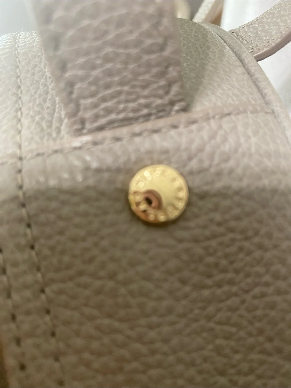 Furla Frida Italian Lux Soft gray Pebbled Leather Backpack